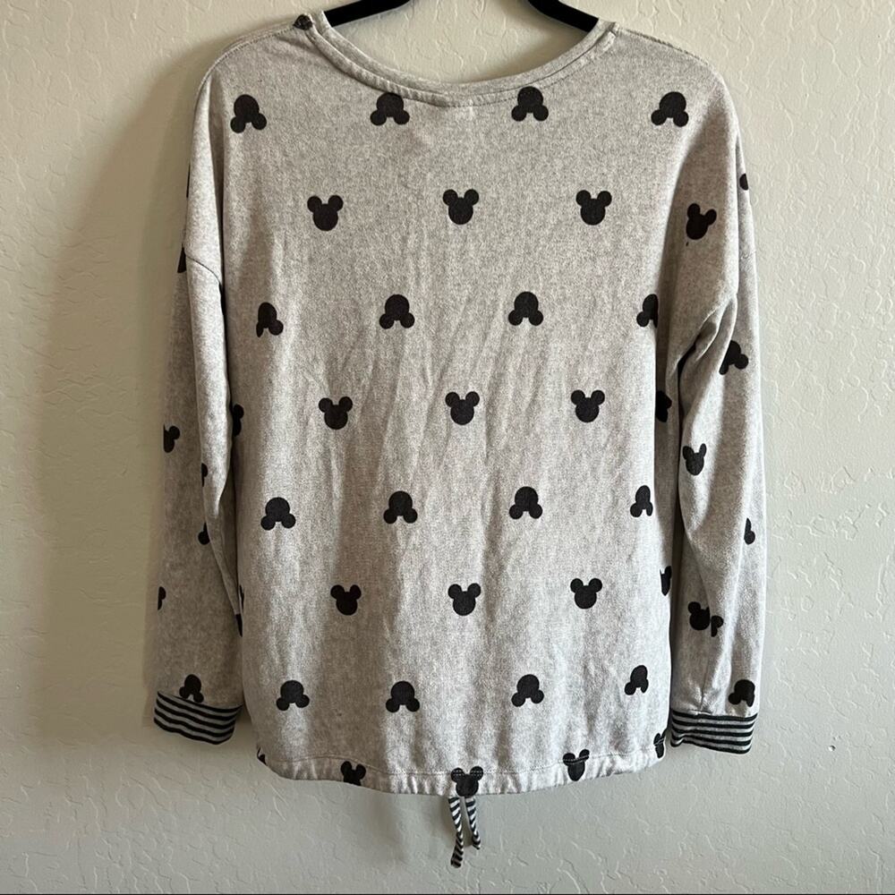 Disney Womens Long Sleeve Mickey Head Printed Top - Picture 2 of 3
